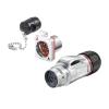 KETDDYEG BD24 Metal Aviation Plug Socket 10-core Quick-Plug Power Signal IP68 Industrial Connector(Metal Flange Reverse Installation) view 1