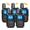 Global Lifetime Free Walkie Talkies Unlimited Range 4G LTE PoC(Push-to-Talk Over Cellular) Radios Nationwide PTT Two Way Radios Long Distance for Family, Logistics, Company 5pcs with sim Card view 1