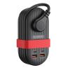 ORICO 65W USB Travel Power Strip, 7 in 1 Charging Station with 3AC, 2 USB-A, 2 USB-C, Flat Plug and 4ft Thin Extension Cord, Fast Charger for MacBook, iPad, iPhone 17/16/15 - TK65 view 1