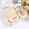 Custom Wooden USB Flash Drive, Personalized Engraved Wood USB Stick, Customized Memory Sticks for Business Gifts, Corporate Events, Promotional Giveaways, with Optional Wooden Gift Box (100,4 GB) view 3