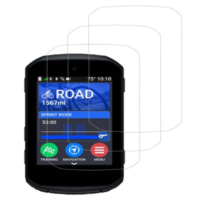 BOVUGAC [3 Pack] Screen Protector for Garmin Edge 850 GPS Bike Computer, Flexible TPU Film Compatible with Garmin Edge 850 GPS Accessories.