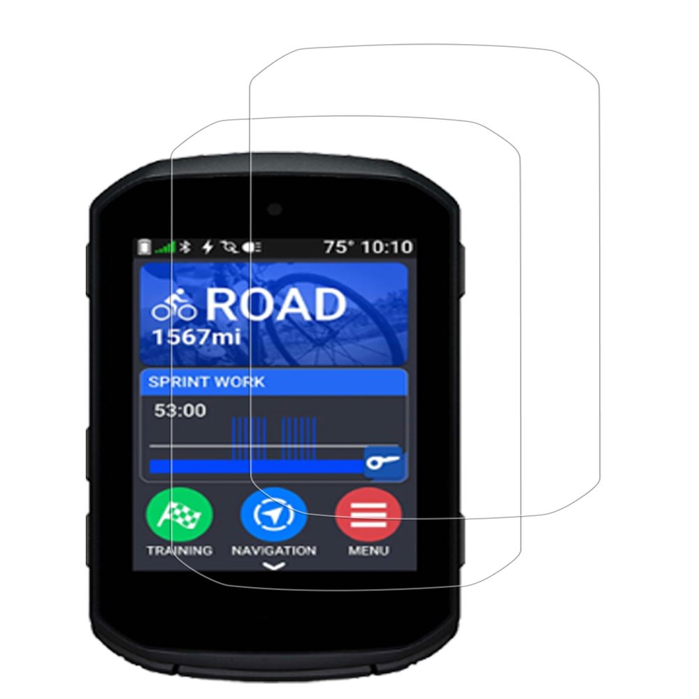 BOVUGAC [2 Pack] Screen Protector for Garmin Edge 850 GPS Bike Computer Glass Film, Screen Protector for Garmin Edge 850 Anti-Scratch & Sensitive & 9H Hardness