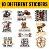 10 Pcs Line Dance Stickers Pack  Gift for Parents, Siblings, Friends, Teammates, Students, Teachers, Dance Enthusiasts  Ideal for Laptops, Water Bottles, Journals, Scrapbooking, Gear, Mugs 3 view 3