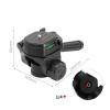 ThtRht Tripod Fluid Head Mount Panhead with 1/4'' Quick Release Plate Long Handle Pan/Tilt Head Phone Holder Adapter Pan Head for Action Camera Tripod DSLR Camcorder Video Recording Vlog Selfie Stick view 3