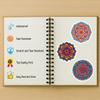 100 PCS Mandala Stickers Pack  Waterproof Vinyl Decals for Water Bottles, Laptops, Phones, Notebook, Cars  Cool Vibrant Graphics for Mandala Enthusiast view 4