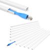 Cord Hider for One Wire 102in Cable Hider Concealer & ZhiYo 204in Cord Covers for Wires on Wall Bundle view 1