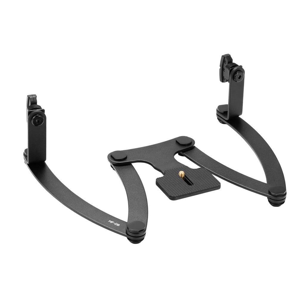 Whoasyst Double Head Macro Flashing Stand Holder For MF12-DK1 Professional Equipments Dentists Essential Accessory Adjustable Angle Bracket