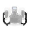 Whoasyst Double Head Macro Flashing Stand Holder For MF12-DK1 Professional Equipments Dentists Essential Accessory Adjustable Angle Bracket view 2