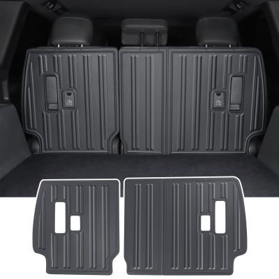 Car Trunk Mat Decoration Fit for 2024-Present Lexus Gx550 Gx550h Black TPE Waterproof Scratch-Proof Carpet Mat Interior Modification Accessories (Seat Back)