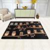 Cute Brown Cartoon Owls Print Carpet 72x48in Bedroom Rug Non-Slip Area Rugs for Living Room view 2