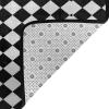 Black and White Checkered Print Carpet 72x48in Bedroom Rug Non-Slip Area Rugs for Living Room view 3