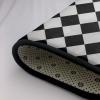 Black and White Checkered Print Carpet 72x48in Bedroom Rug Non-Slip Area Rugs for Living Room view 4