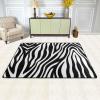 Zebra Print Print Carpet 72x48in Bedroom Rug Non-Slip Area Rugs for Living Room view 2