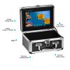 1200TVL HD Underwater Ice Fishing Camera with 7inch Monitor,100ft/30M Cable,10000mAh Fish Finder with 24pcs LED Lights,12pcs Infrared Night Vison,12pcs White Lights,Aluminium Case for Lake,Fish Boat view 3