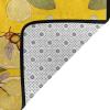 Yellow Lemon and Bee Print Carpet 72x48in Bedroom Rug Non-Slip Area Rugs for Living Room view 3