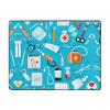 Cartoon Medicine Pattern Print Carpet 63x48in Bedroom Rug Non-Slip Area Rugs for Living Room view 1