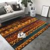 African Mud Cloth Tribal Print Carpet 80x58in Bedroom Rug Non-Slip Area Rugs for Living Room view 2
