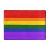 Rainbow Flag Print Carpet 80x58in Bedroom Rug Non-Slip Area Rugs for Living Room view 1
