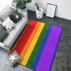 Rainbow Flag Print Carpet 80x58in Bedroom Rug Non-Slip Area Rugs for Living Room view 3