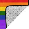 Rainbow Flag Print Carpet 80x58in Bedroom Rug Non-Slip Area Rugs for Living Room view 4