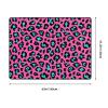 Cute Turquoise Leopard Print Carpet 63x48in Bedroom Rug Non-Slip Area Rugs for Living Room view 3