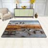 Hunting Flying Wild Duck 2 Print Carpet 72x48in Bedroom Rug Non-Slip Area Rugs for Living Room view 2