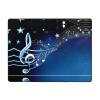 Blue Music Print Carpet 63x48in Bedroom Rug Non-Slip Area Rugs for Living Room view 1
