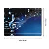 Blue Music Print Carpet 63x48in Bedroom Rug Non-Slip Area Rugs for Living Room view 3