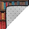 Library Bookshelf Print Carpet 63x48in Bedroom Rug Non-Slip Area Rugs for Living Room view 3