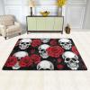Halloween Skull Print Carpet 72x48in Bedroom Rug Non-Slip Area Rugs for Living Room view 2