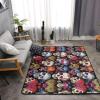 Skulls Print Carpet 63x48in Bedroom Rug Non-Slip Area Rugs for Living Room view 2