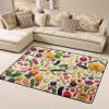 Vegetables Print Carpet 63x48in Bedroom Rug Non-Slip Area Rugs for Living Room view 2