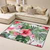 Hibiscus Flower Print Carpet 63x48in Bedroom Rug Non-Slip Area Rugs for Living Room view 2