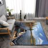 Canoe On Lake Print Carpet 63x48in Bedroom Rug Non-Slip Area Rugs for Living Room view 4