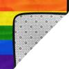 Rainbow Flag Print Carpet 80x58in Bedroom Rug Non-Slip Area Rugs for Living Room view 4