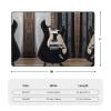 Musical Guitar Print Carpet 72x48in Bedroom Rug Non-Slip Area Rugs for Living Room view 3