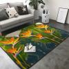 Tropical Bird of Paradise Print Carpet 80x58in Bedroom Rug Non-Slip Area Rugs for Living Room view 2