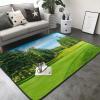 Golf Course Lawn Print Carpet 80x58in Bedroom Rug Non-Slip Area Rugs for Living Room view 2