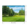Golf Course Lawn Print Carpet 80x58in Bedroom Rug Non-Slip Area Rugs for Living Room view 3