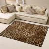 Cute Leopard Print Carpet 63x48in Bedroom Rug Non-Slip Area Rugs for Living Room view 2