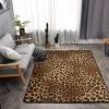 Cute Leopard Print Carpet 63x48in Bedroom Rug Non-Slip Area Rugs for Living Room view 4