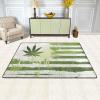 Grass Pot Leaf Print Carpet 72x48in Bedroom Rug Non-Slip Area Rugs for Living Room view 2
