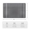 Black & White Stripe Print Carpet 72x48in Bedroom Rug Non-Slip Area Rugs for Living Room view 3