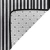 Black & White Stripe Print Carpet 72x48in Bedroom Rug Non-Slip Area Rugs for Living Room view 4