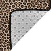 Leopard Patterned Wallpaper Print Carpet 80x58in Bedroom Rug Non-Slip Area Rugs for Living Room view 4