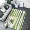 Grass Pot Leaf Print Carpet 80x58in Bedroom Rug Non-Slip Area Rugs for Living Room view 4