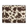 Brown Cowhide Print Carpet 63x48in Bedroom Rug Non-Slip Area Rugs for Living Room