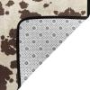 Brown Cowhide Print Carpet 63x48in Bedroom Rug Non-Slip Area Rugs for Living Room view 3