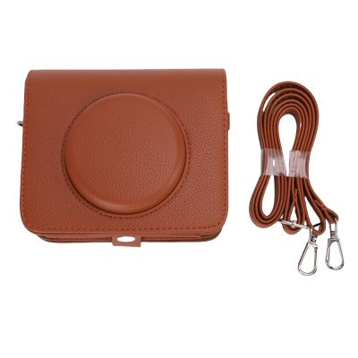 CHICIRIS Instant Camera Bag Protective Anti Drop Stylish PU Leather with Strap for Travel Photography Outdoor Adventure Suitable for Photographers Tourists Hikers