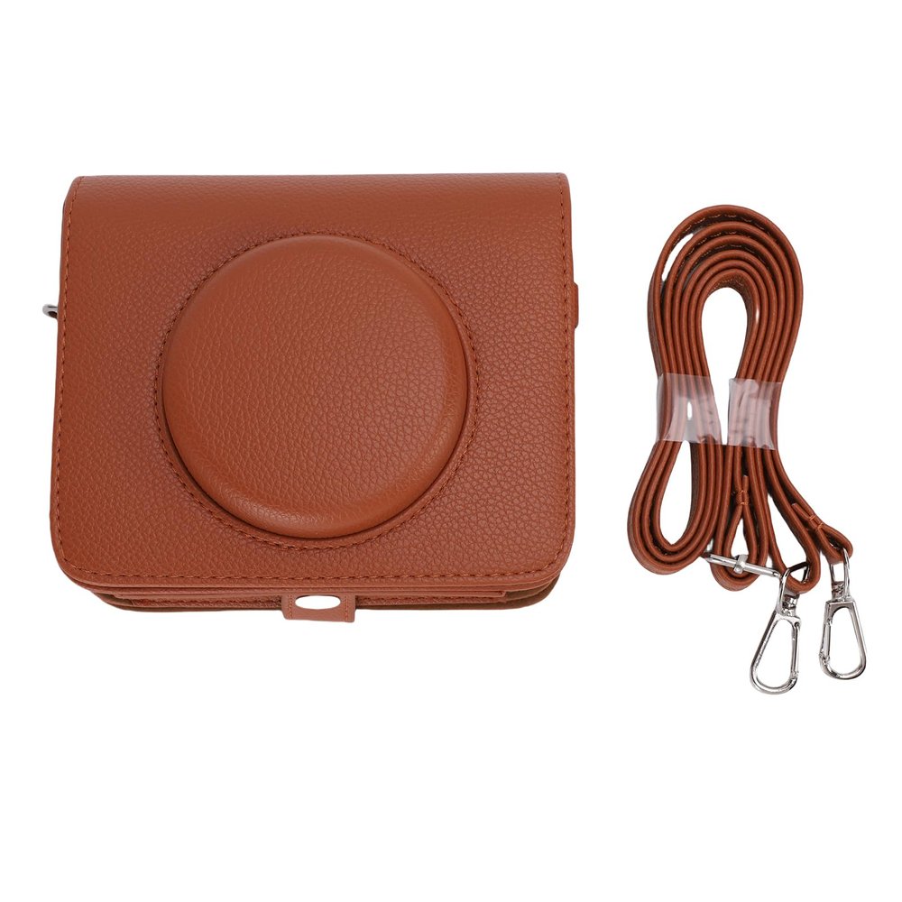 CHICIRIS Instant Camera Bag Protective Anti Drop Stylish PU Leather with Strap for Travel Photography Outdoor Adventure Suitable for Photographers Tourists Hikers